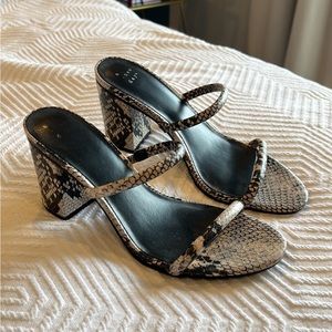 Snakeskin Heels - worn once